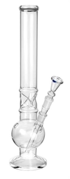 Glas-Bong "Bubble Straight Ice Twist" ca. 45cm